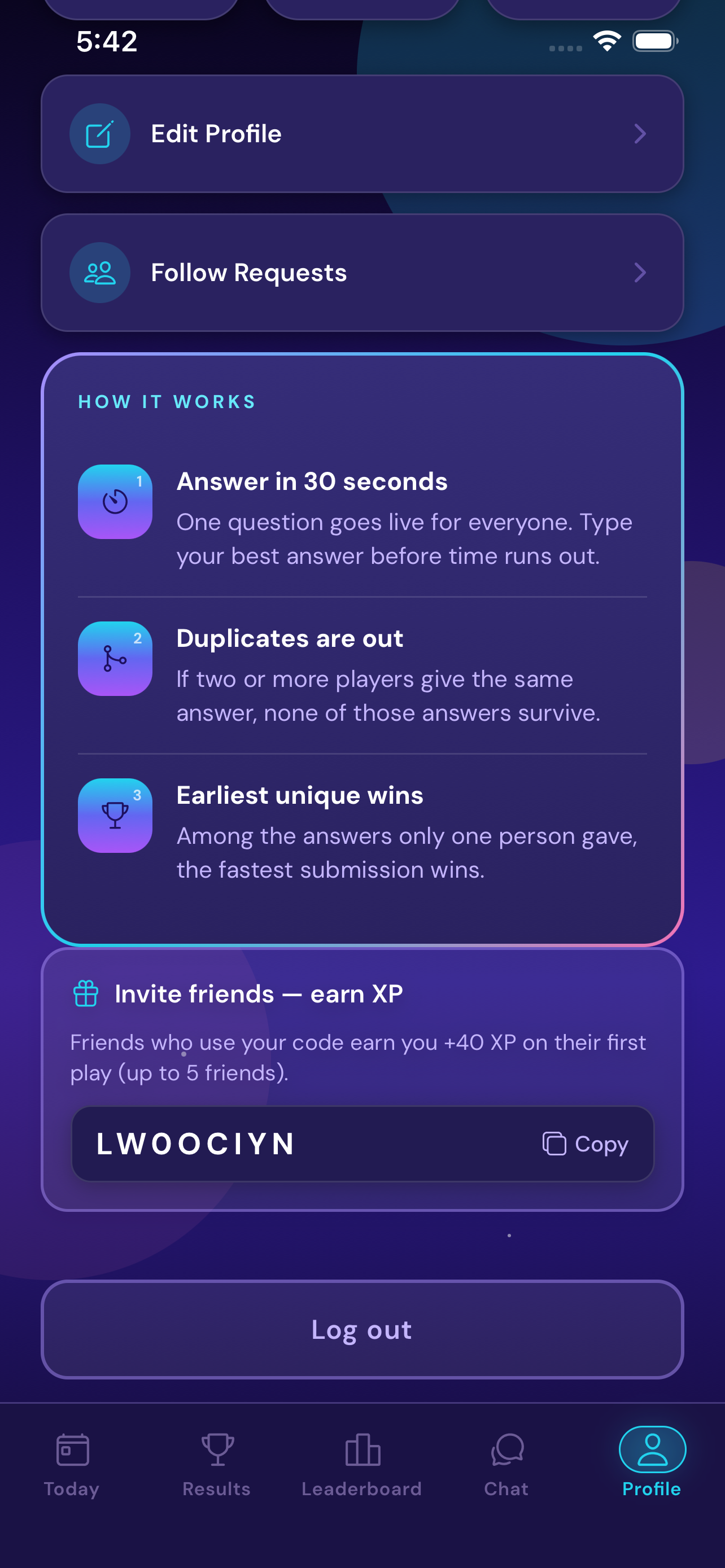 Last Unique Answer result